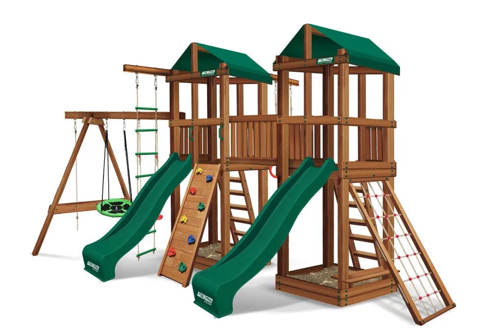 Детская деревянная площадка slp systems FANTASTIC премиум Кедр