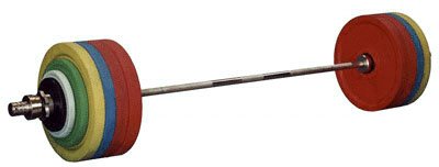 Штанга олимпийская диск евро-классик-с тройным хватом вес 128 кг.