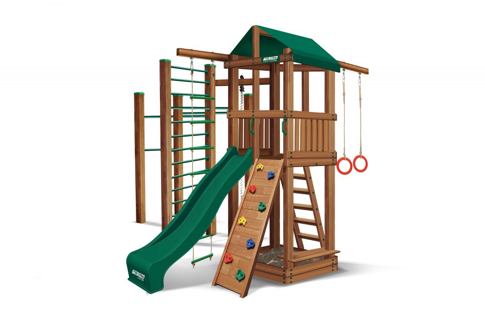 Детская деревянная площадка slp systems ATHLETIC Премиум Кедр