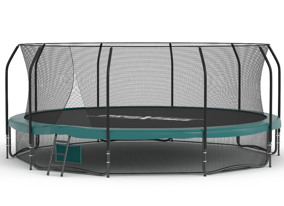 Батут Proxima Premium 15ft (4,57м) с внутренней защитной сеткой и лестницей
