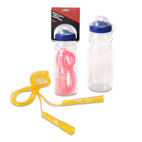 Комплект скакалка и бутылочка для воды Spirit Fitness