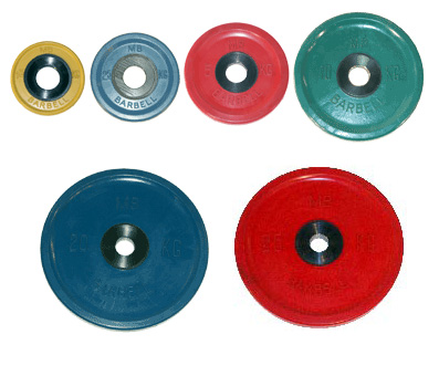 Диски 51 мм. цветные MB Barbell Евро-Классик