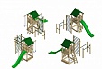 Детская деревянная площадка slp systems ATHLETIC Премиум Кедр