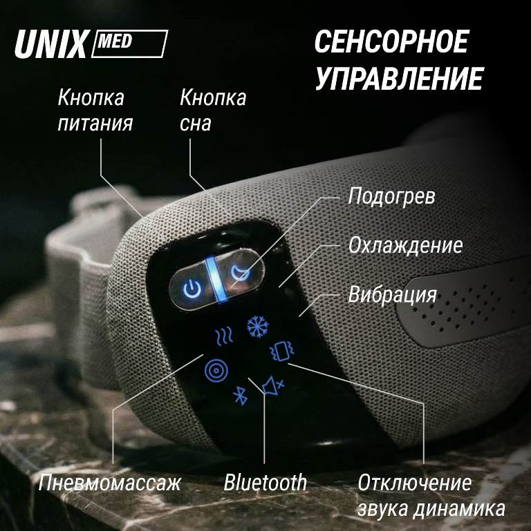 Массажер для глаз UNIX DePuff+