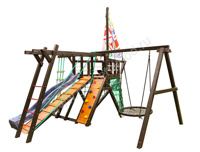 Детская игровая деревянная площадка-корабль «Фрегат»