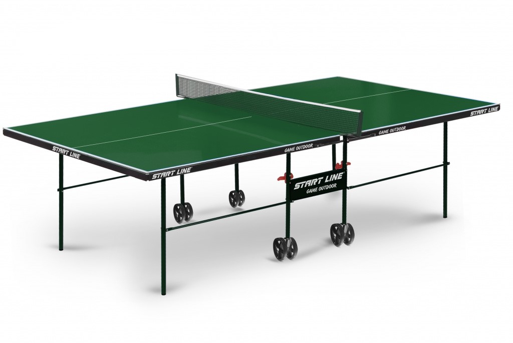 Теннисный стол Всепогодный Start Line Game Outdoor green с сеткой